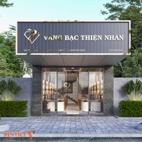 Thiết kế nội thất tiệm vàng Thiện Nhân phong cách hiện đại